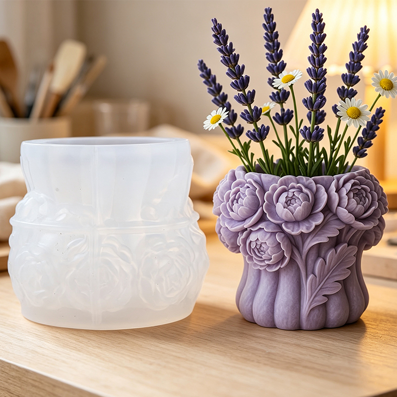 3D Rose Flower Vase Silicone M - огляд і ціна Florist Supply Vases