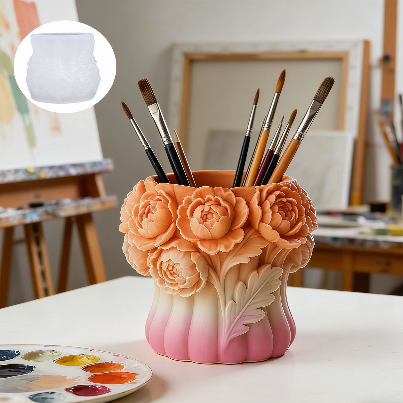 3D Rose Flower Vase Silicone M - огляд і ціна Florist Supply Vases