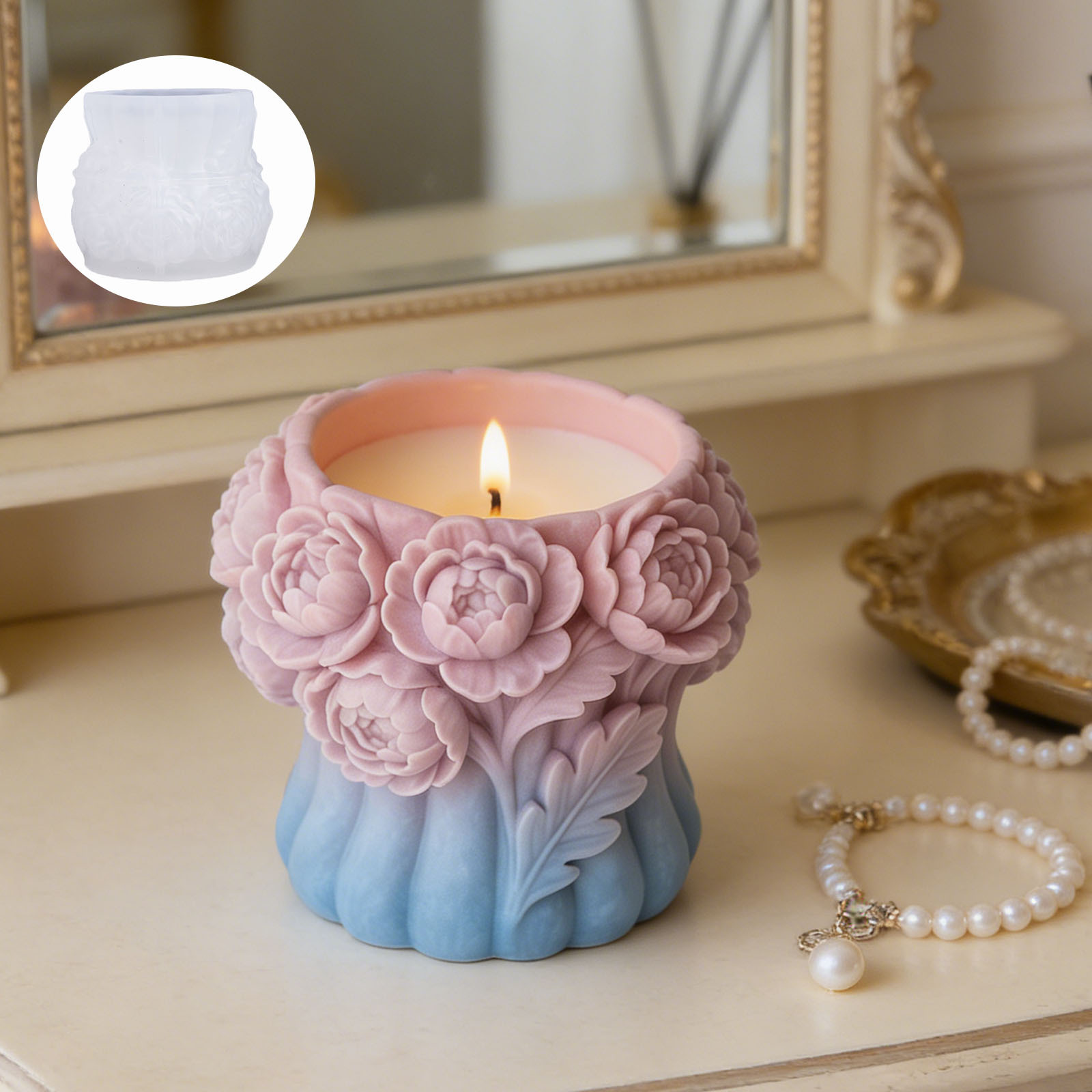 3D Rose Flower Vase Silicone M - огляд і ціна Florist Supply Vases