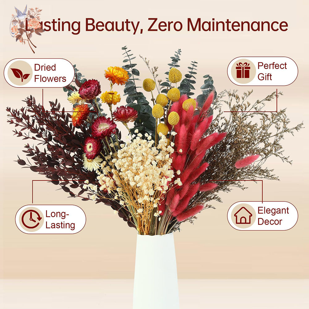 Dried Flowers Bulk Set 7 Kinds - огляд і ціна Florist Flower Supply
