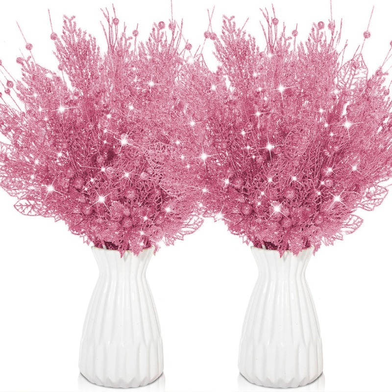 12Pcs Pink Christmas Tree Deco - огляд і ціна Florist Supply Bulk
