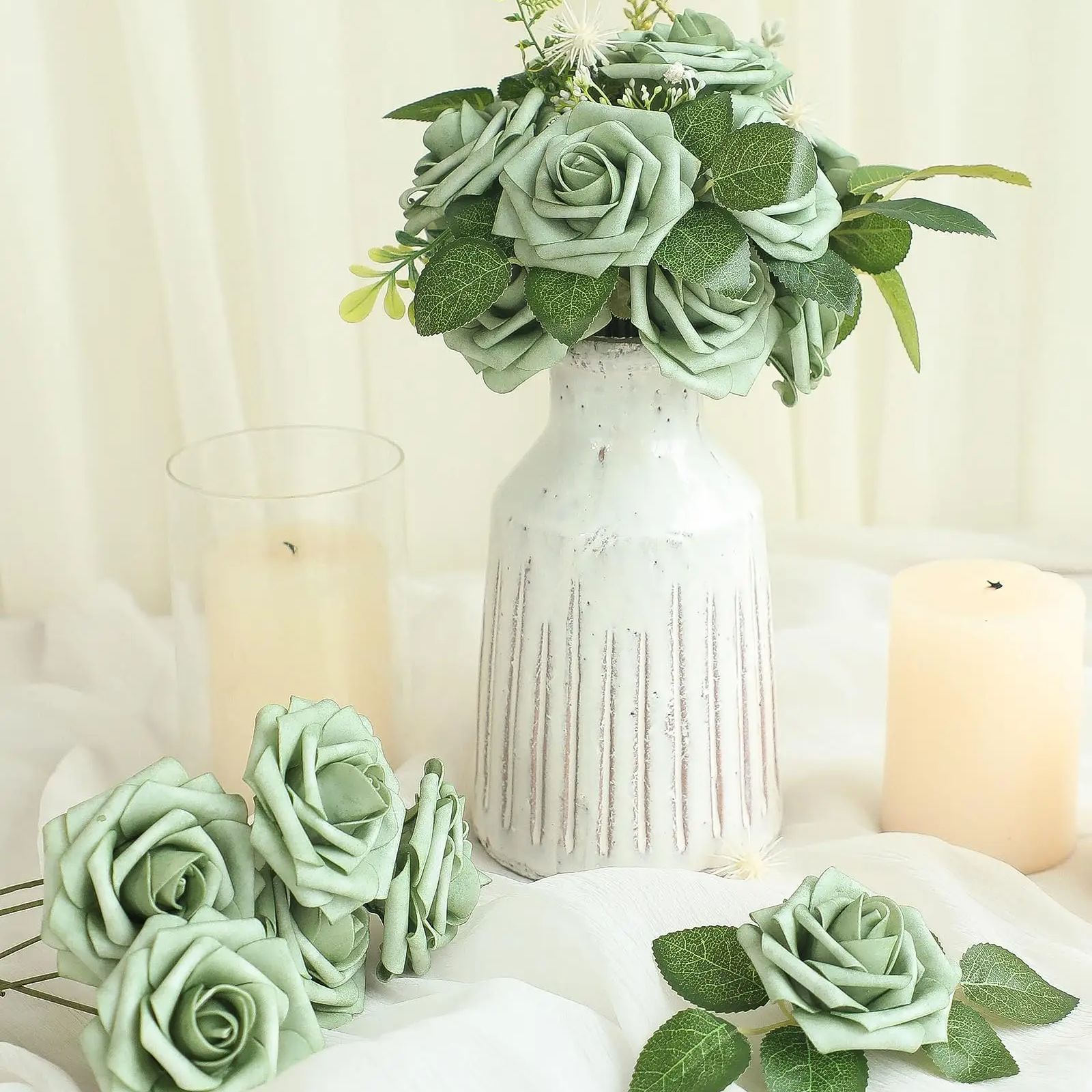 Artificial Flowers 25pcs Real  - огляд і ціна Florist Supply Bulk