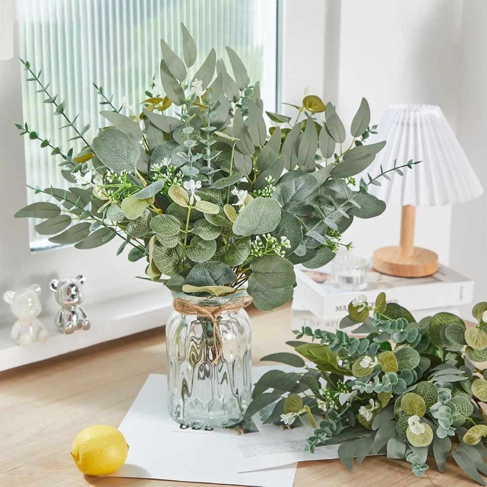 20pcs Eucalyptus Leaves Stems  - огляд і ціна Florist Supply Bulk