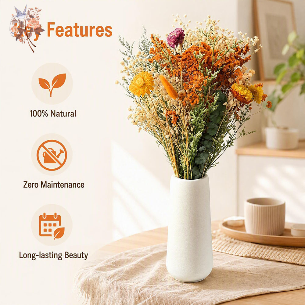 Autumn Dried Flowers Bouquet N - огляд і ціна Eucalyptus Preserved