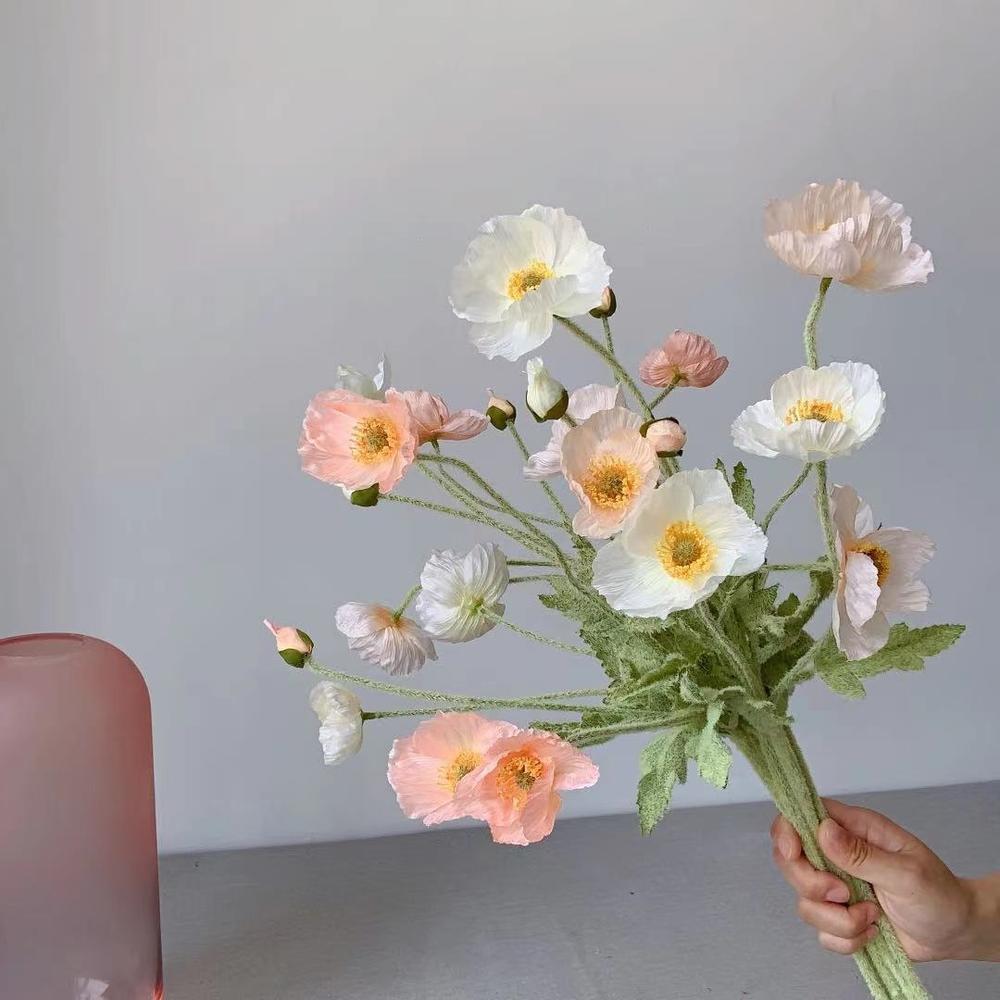 Fake Poppy Silk Flowers Long S - огляд і ціна Florist Supply Bulk